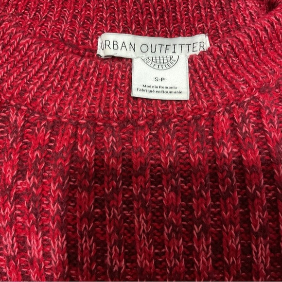 UO Red Knit Crop Sweater Size S - Picture 7 of 7